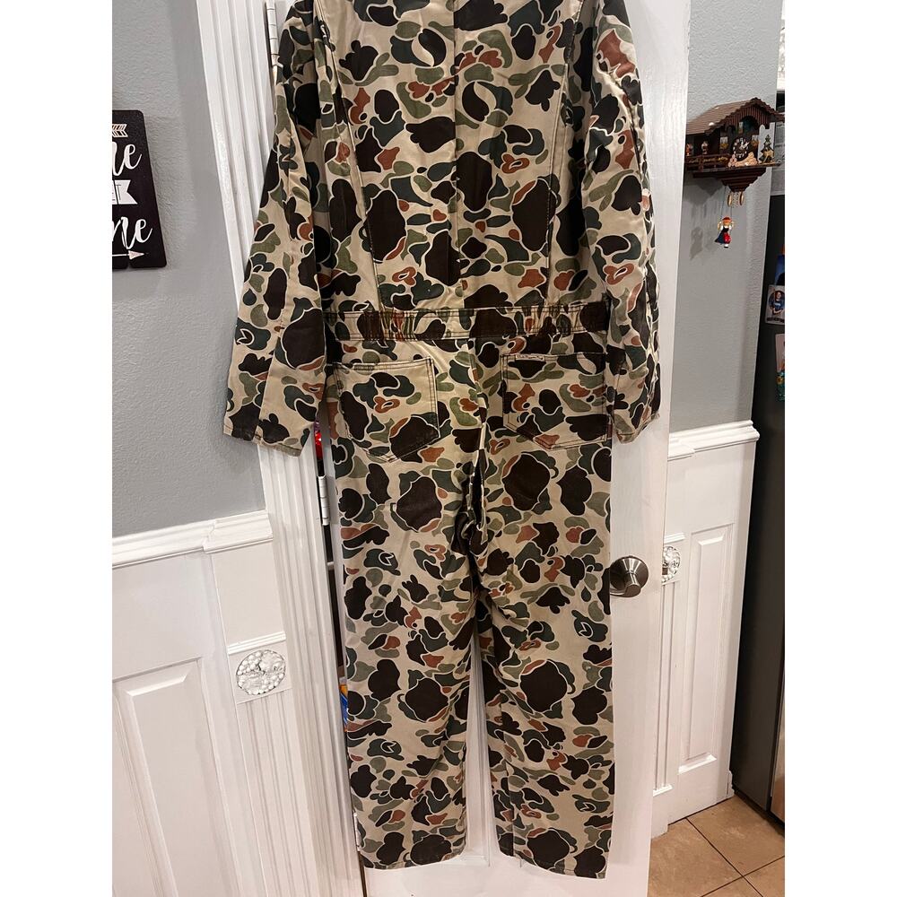 VTG Walls Blizzard Pruf Coveralls Mens Medium Tall Duck Camo Lined Hunting USA - Picture 10 of 10